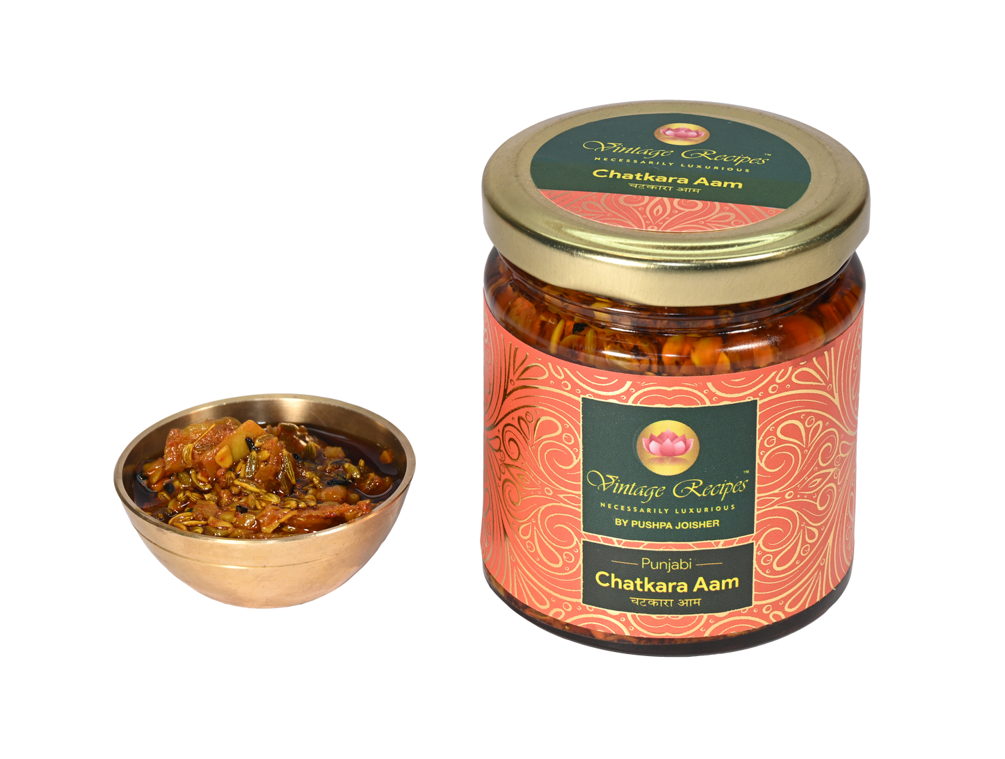 Vintage Recipes Punjabi Chatkara Aam Pickle, Traditional Mango Pickle