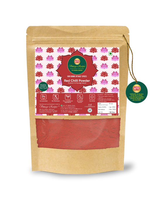 Red Chili Powder – Kashmiri & Byadgi Blend | Rich Color & Mild Heat