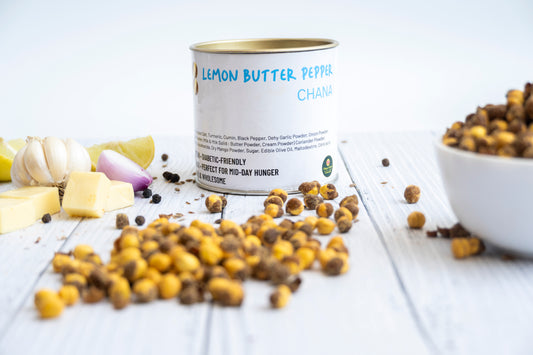 Lemon Butter Pepper Chana – A Zesty, Buttery Crunch! 🍋🧈