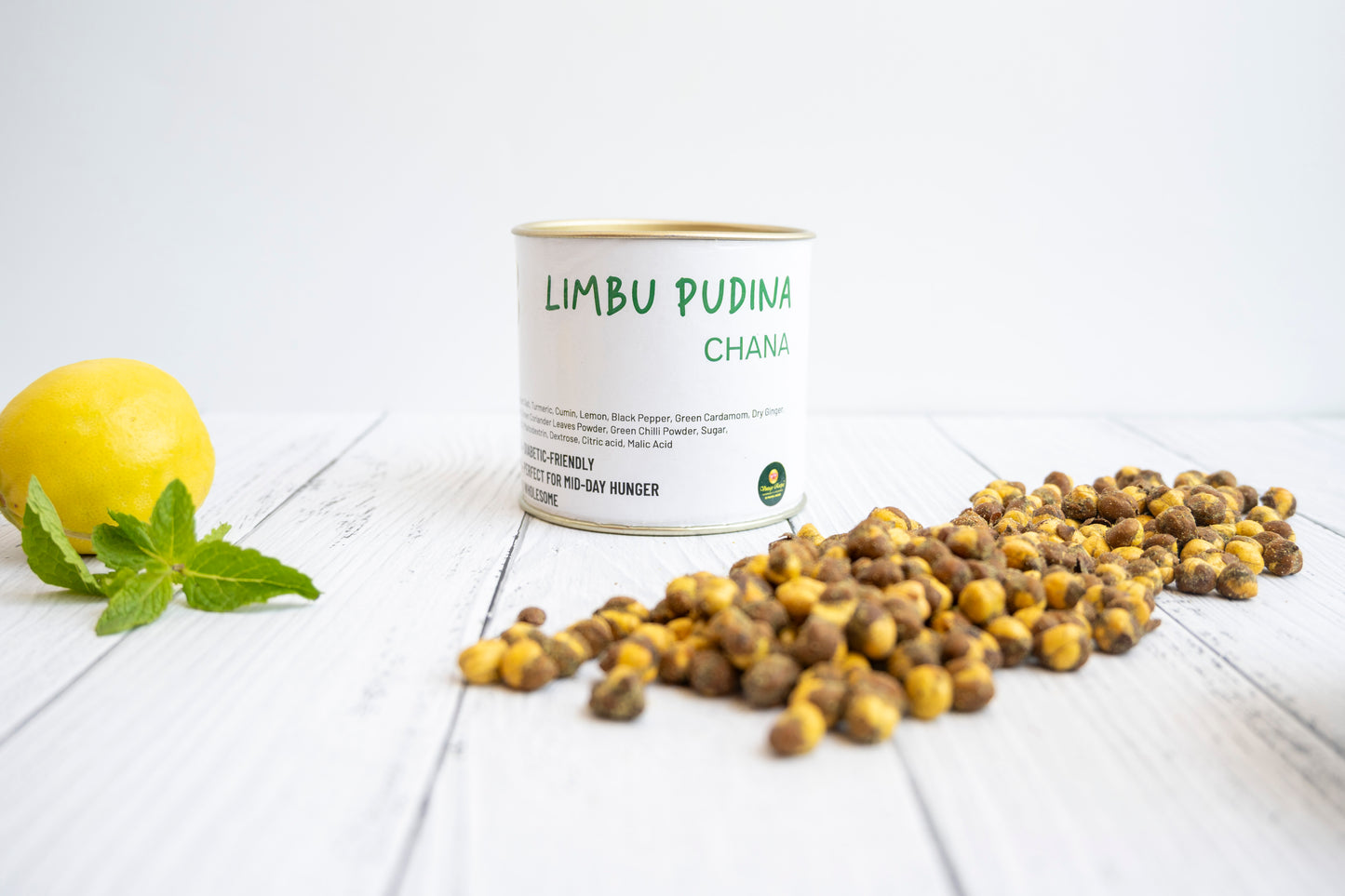Limbu Pudina Chana – Roasted Chickpeas with Tangy Lemon & Mint | Healthy Protein Snack
