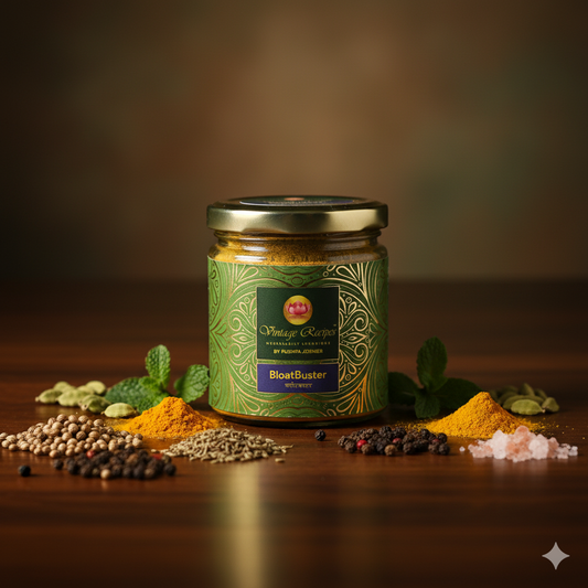 Vintage Recipes Bloat Buster – A Regal Ayurvedic Digestive Blend