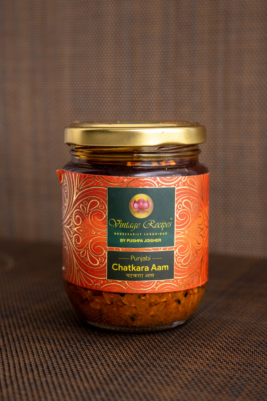 Vintage Recipes Punjabi Chatkara Aam Pickle, Traditional Mango Pickle