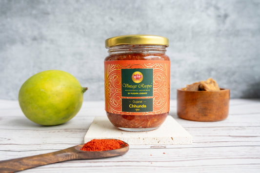 Gujarati Chhunda | Traditional Sun-Cooked Mango Preserve | 100% Natural | No Preservatives | Sweet & Spicy | Homemade Mango Relish