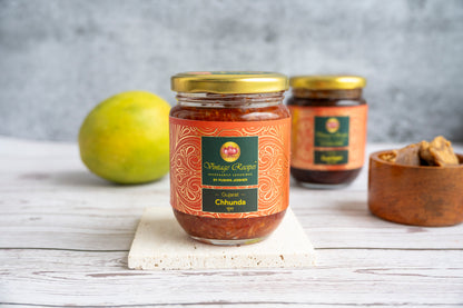 Gujarati Chhunda | Traditional Sun-Cooked Mango Preserve | 100% Natural | No Preservatives | Sweet & Spicy | Homemade Mango Relish