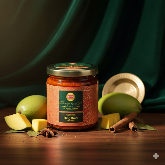 Hing Kairi Pickle | Raw Mango Pickle with Asafoetida | Authentic Indian Achar |